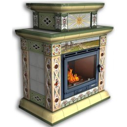 Каминная облицовка КимрПечь Билибин центральная двухъярусная Осень